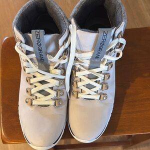 ZeroGrand White High-Top Hiker Boots